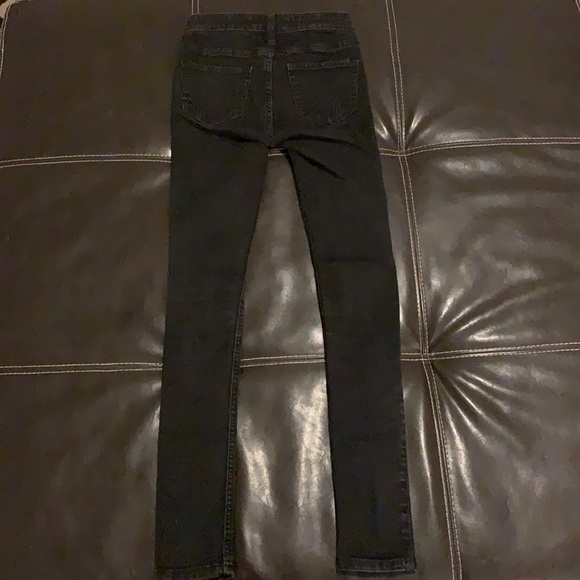 Black Mid Waste Hollister Super Skinny Jeans - Picture 3 of 4
